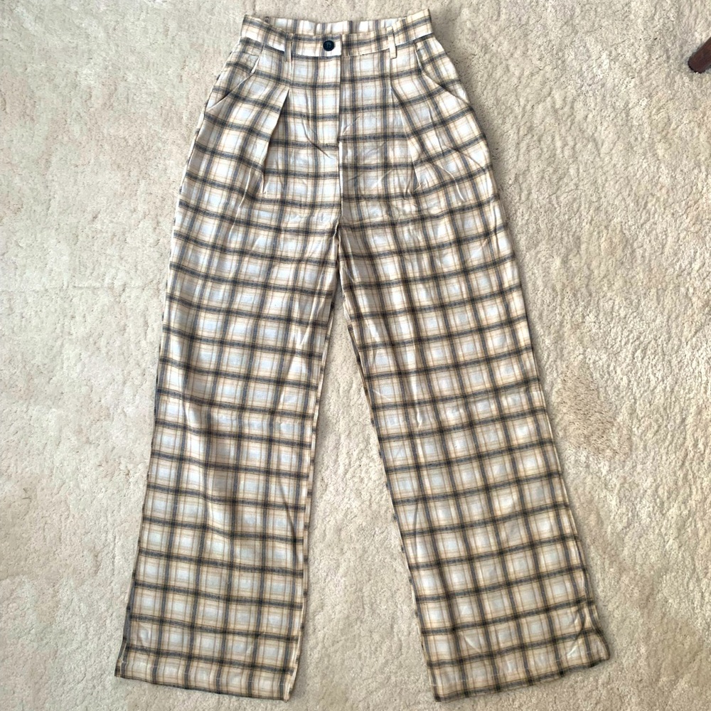 3/$20 DEAL! Tan Plaid Pants